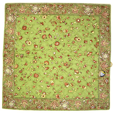 VALDROME quilted cushion cover 40 x 40 cm (fleurs des champs)